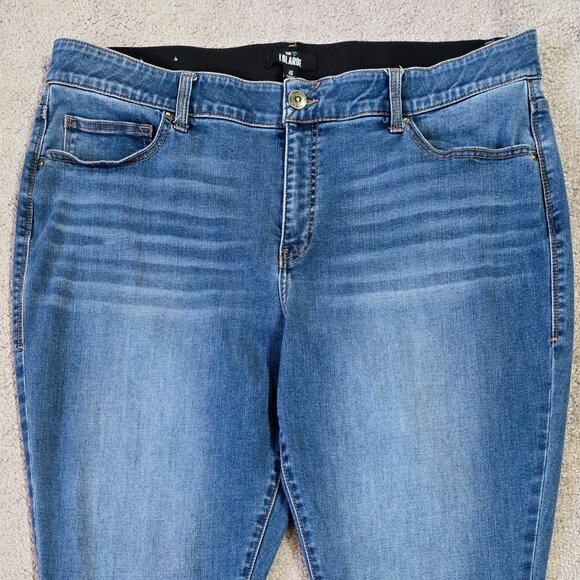 Lularoe Medium Wash Skinny Jeans Magic Elastic Waistband Capsule L-161367 - Picture 4 of 11